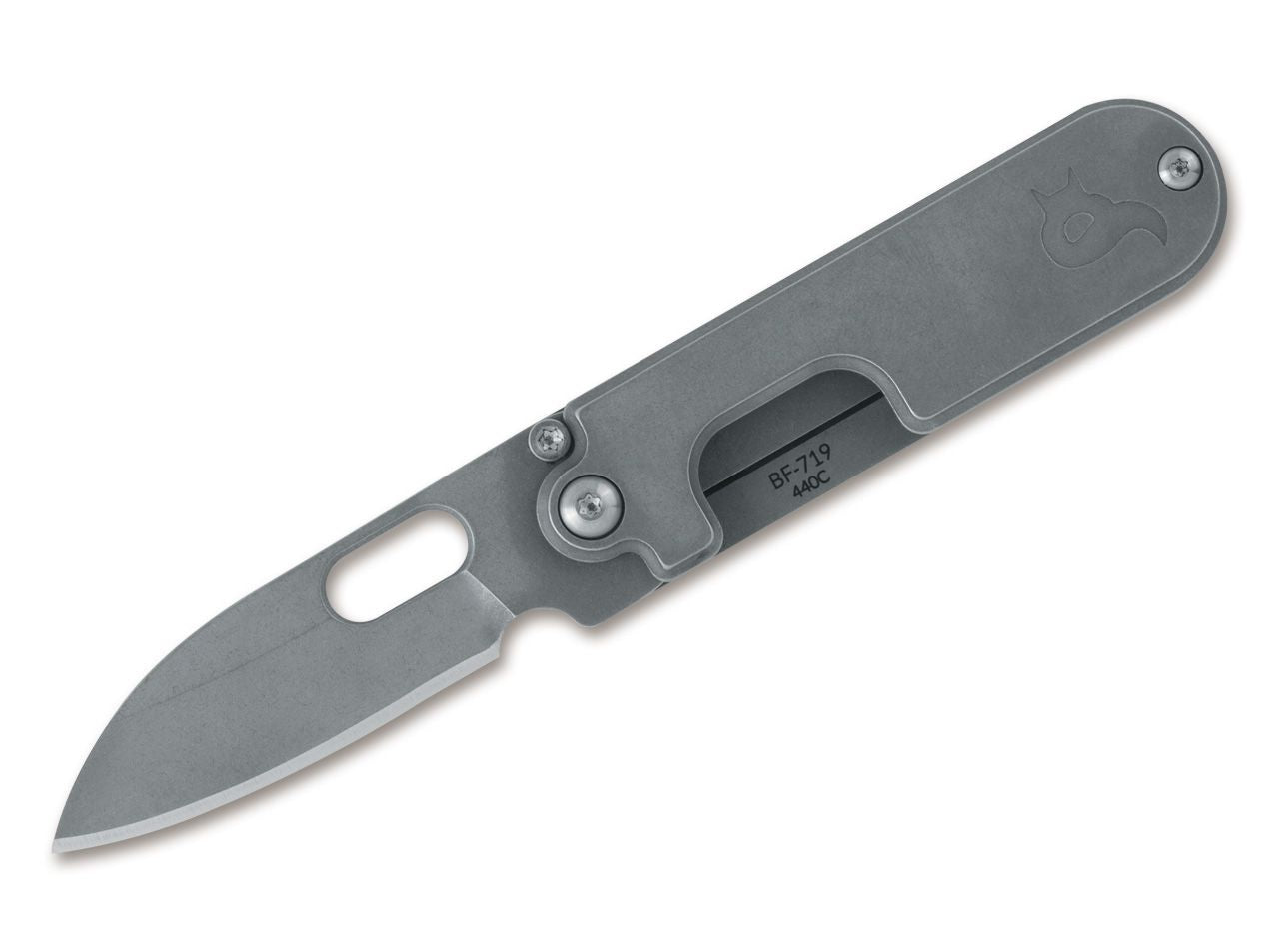 Fox BlackFox Panchenko Bean Gen2 1.97" 440C Stonewashed Slip-joint Folding Knife