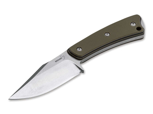Boker Piranha 2.9" 440C G-10 Fixed Blade Knife by Guinea Hog Forge 02BO005
