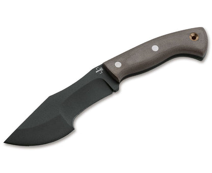 Boker Plus Mini Tracker 5.31" 1095 Micarta Fixed Blade Knife with Kydex Sheath 02BO027