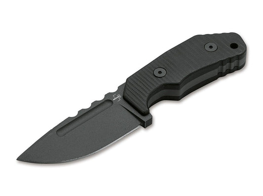 Boker Plus Little Dvalin 3.15" D2 G10 Fixed Blade Knife with Kydex Sheath 02BO033