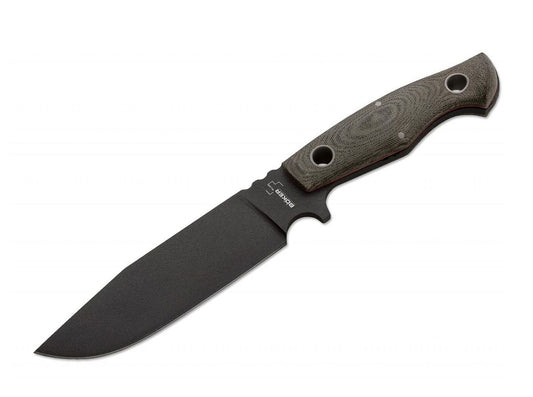 Boker Plus Rold 6.25" D2 SK5 Green Micarta Fixed Blade Knife 02BO293