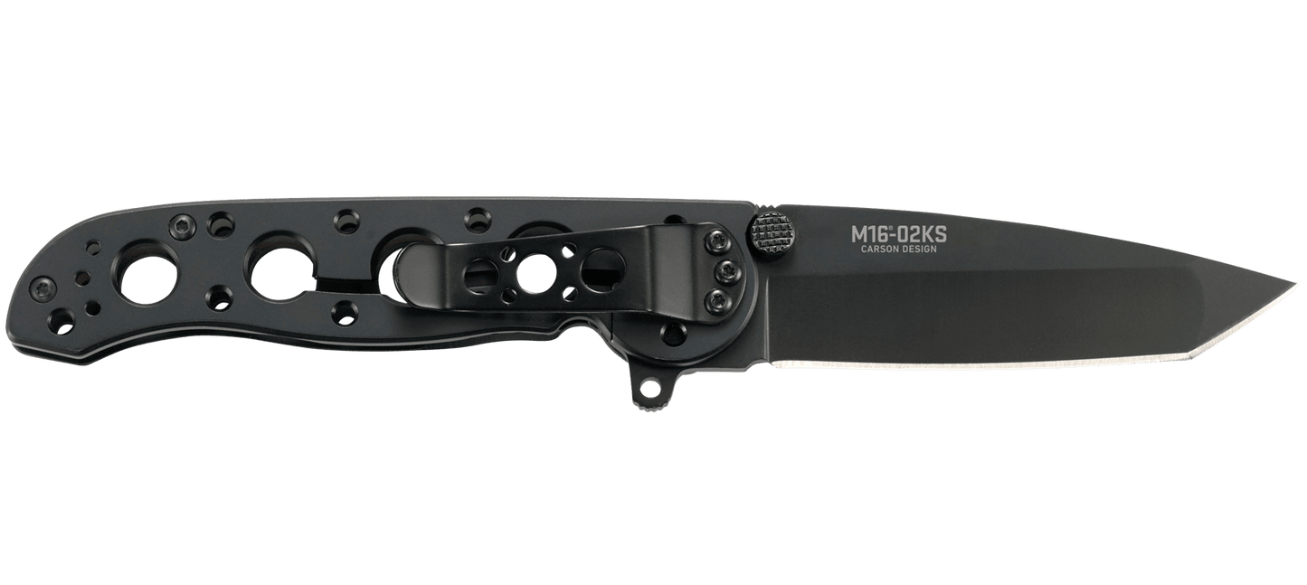 CRKT M16-02KS 3" Tanto Carson Flipper Framelock Folding Knife - Kit Carson Design