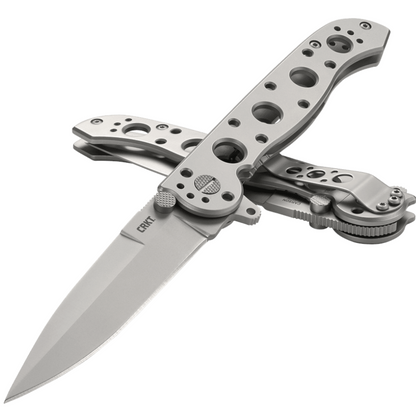CRKT M16-03SS 3.54" Sandvik 12C27 Stainless Steel Handle Folding Knife