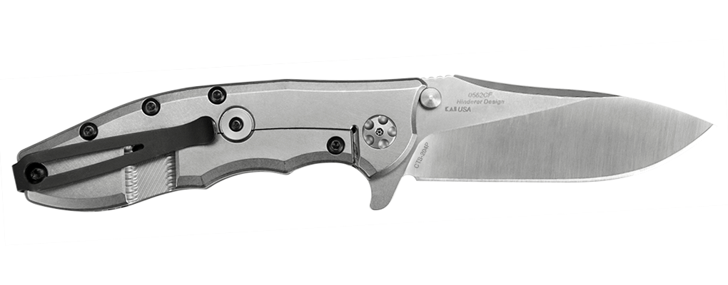 Zero Tolerance 0562CF Hinderer Slicer CPM-20CV Carbon Fiber Folding Knife