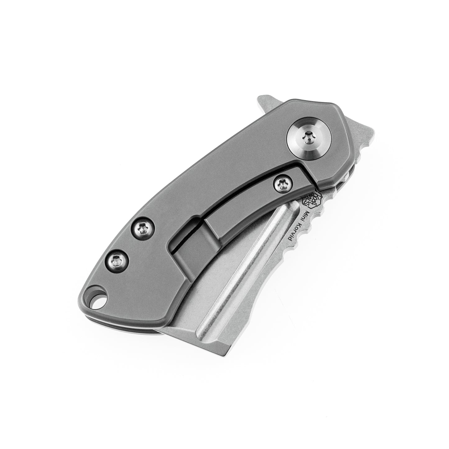 Kansept Mini Korvid 1.5" CPM S35VN Spectrum Titanium Folding Cleaver Knife by Koch Tools K3030A5
