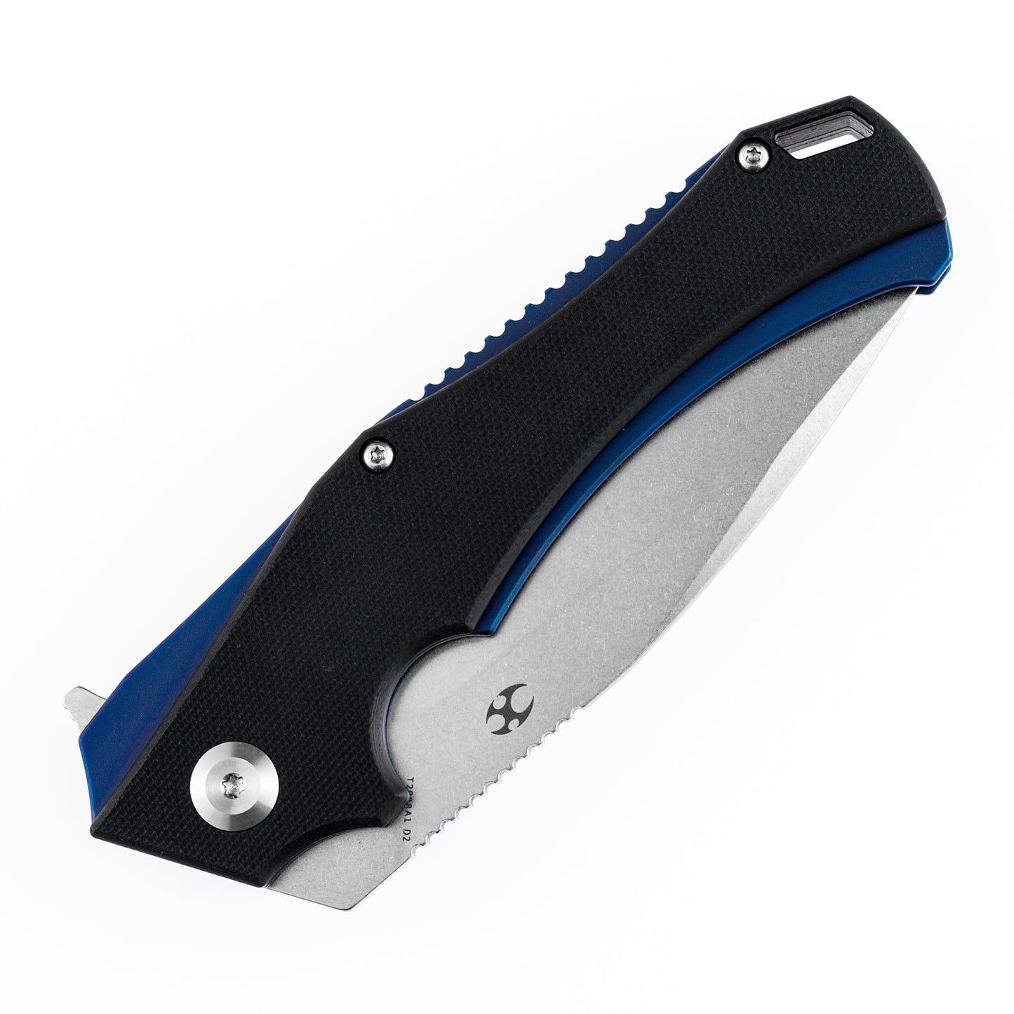 Kansept Mini Hellx 3.25" Stonewashed D2 Black G10 Folding Knife by Mikkel Willumsen T2008A1