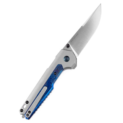 Kansept EDC Tac Limited 3.1" CPM S35VN Timascus Titanium Folding Knife by Mikkel Willumsen K2009A8