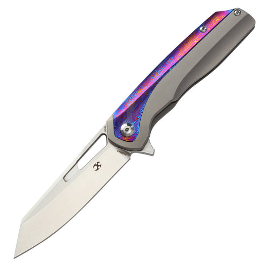 Kansept Shard 3.5" CPM S35VN Timascus Titanium Folding Knife by Kim Ning K1006A4