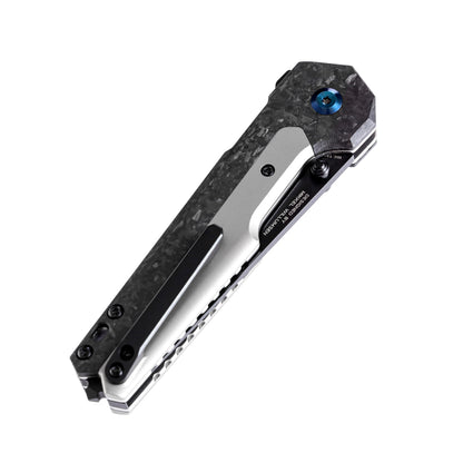 Kansept EDC Tac Limited 3.1" CPM S35VN Black Carbon Fiber Titanium Folding Knife by Mikkel Willumsen K2009A1