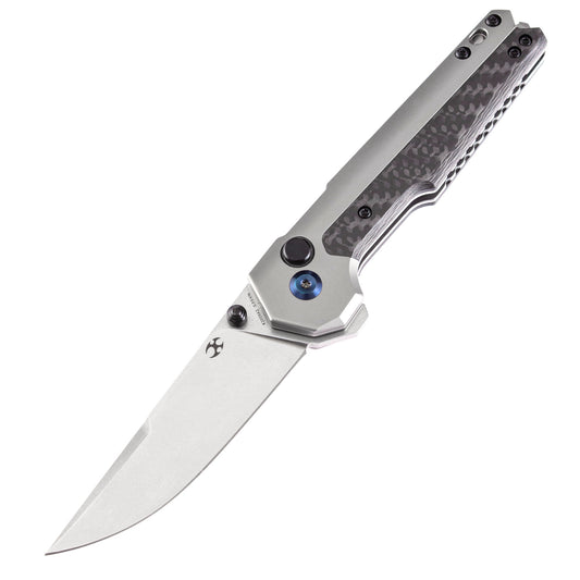 Kansept EDC Tac Limited 3.1" CPM S35VN Carbon Fiber Titanium Folding Knife by Mikkel Willumsen K2009A2