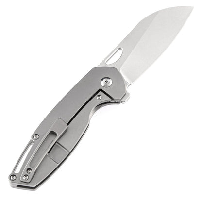 Kansept Model 6 3.1" M390 Titanium Wharncliffe Folding Knife by Nick Swan K1022A1