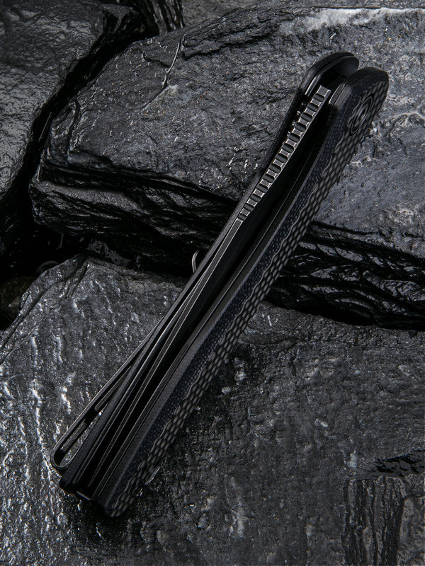 Civivi Baklash 3.5" 9Cr18MoV Black G10 Carbon Fiber Folding Knife C801I