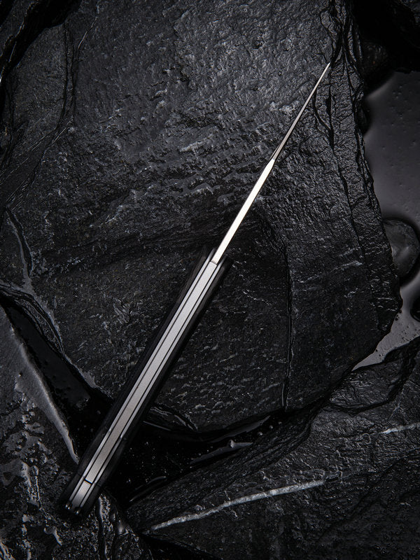 Civivi Rustic Gent 2.97" D2 Carbon Fiber G-10 Folding Knife with Leather Sheath C914A