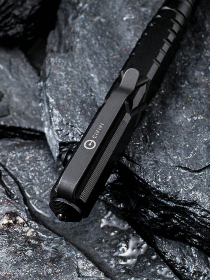 Civivi C-Quill 5" Black Aluminium Bolt-Action Tactical Pen CP-01B