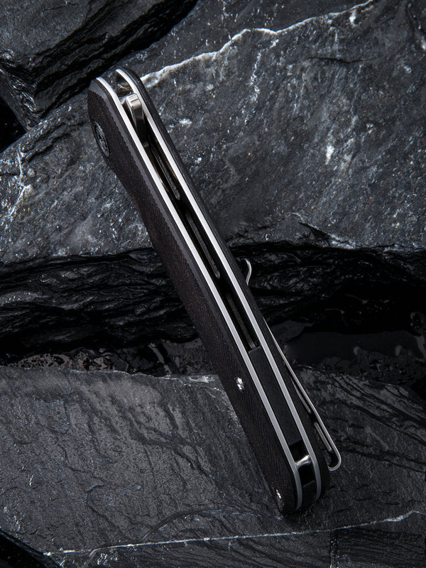 Civivi Incite 3.7" D2 Black Ebony Wood Folding Knife C908E