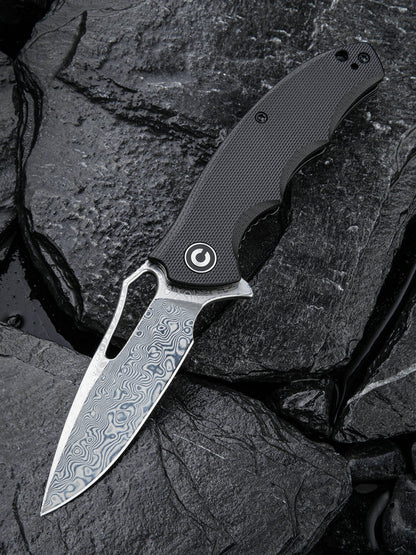 Civivi Little Fiend 3.01" Damascus G-10 Folding Knife C910DS