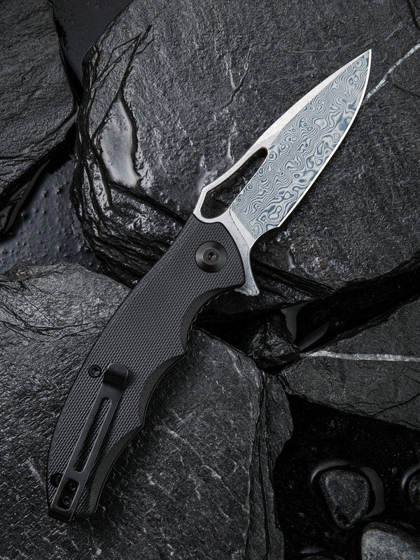 Civivi Little Fiend 3.01" Damascus G-10 Folding Knife C910DS