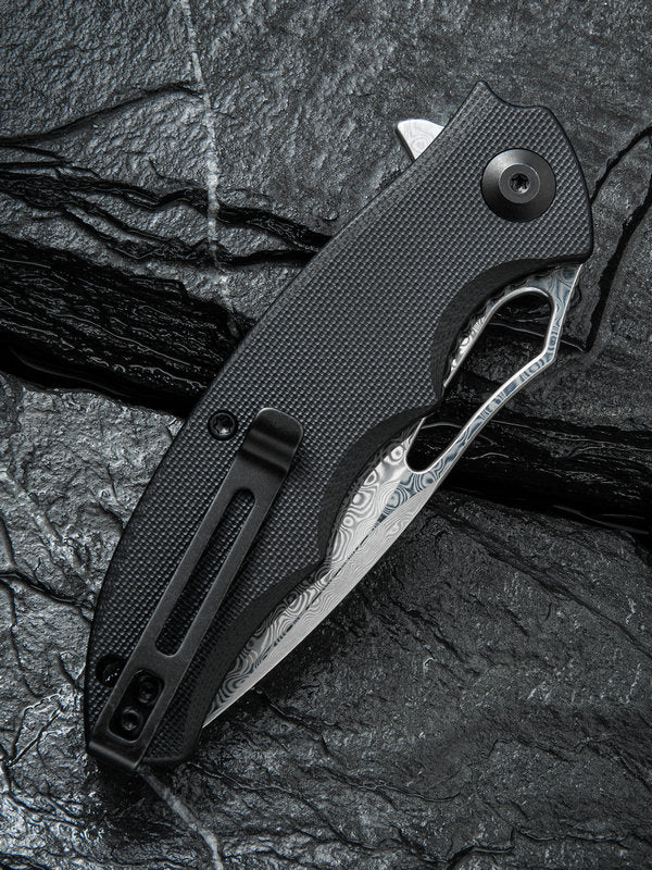 Civivi Little Fiend 3.01" Damascus G-10 Folding Knife C910DS