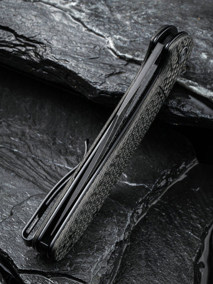 Civivi Ortis 3.25" Damascus Twill Carbon Fiber Folding Knife C2013DS-1