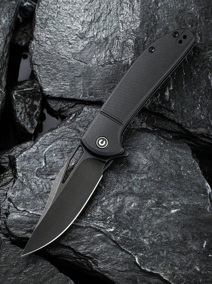 Civivi Ortis 3.25" 9Cr18MoV Black Stonewashed Black FRN Folding Knife C2013D