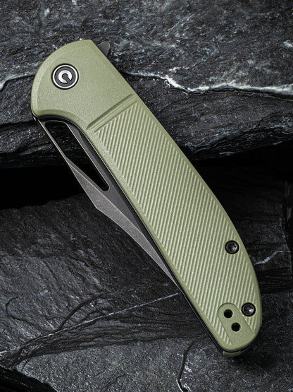 Civivi Ortis 3.25" 9Cr18MoV Black Stonewashed OD Green FRN Folding Knife C2013C