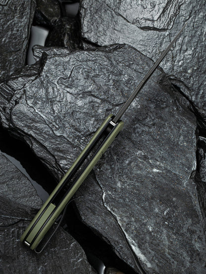 Civivi Ortis 3.25" 9Cr18MoV Black Stonewashed OD Green FRN Folding Knife C2013C