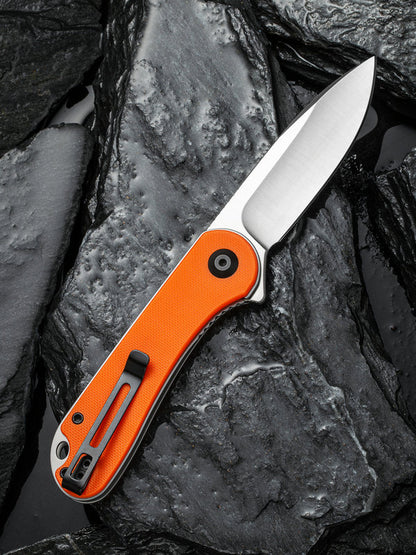 Civivi Elementum 2.96" D2 Orange G-10 Folding Knife C907R