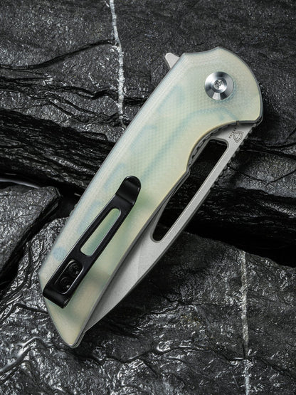 Civivi Ferrum Forge Odium 2.65" D2 Stonewashed Natural G10 Folding Knife C2010F