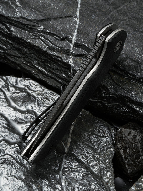 Civivi Ferrum Forge Odium 2.65" D2 Black Stonewashed Black G10 Folding Knife C2010E
