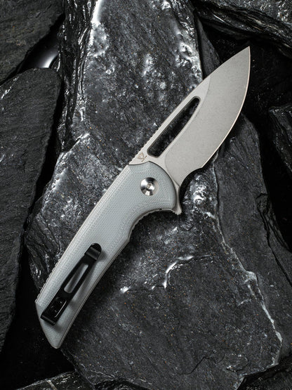Civivi Ferrum Forge Odium 2.65" D2 Stonewashed Gray G10 Folding Knife C2010A