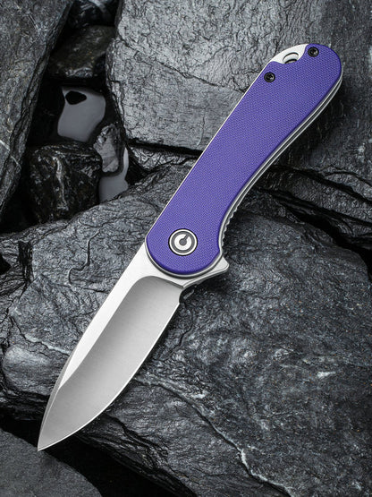 Civivi Elementum 2.96" D2 Purple G-10 Folding Knife C907V
