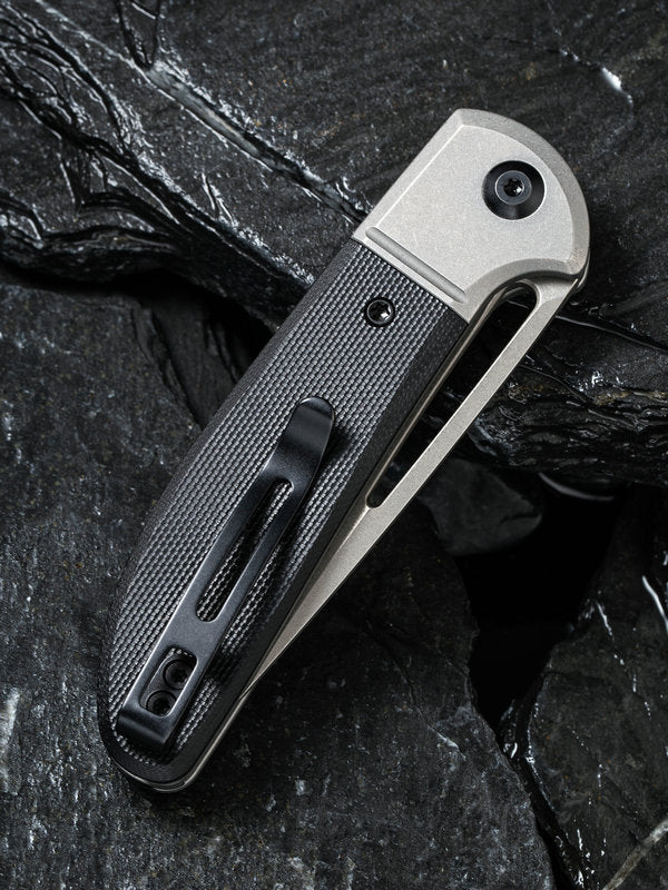 Civivi Trailblazer 2.97" Sandvik 14C28N Stonewashed Black G-10 Slip Joint Folding Knife C2018C