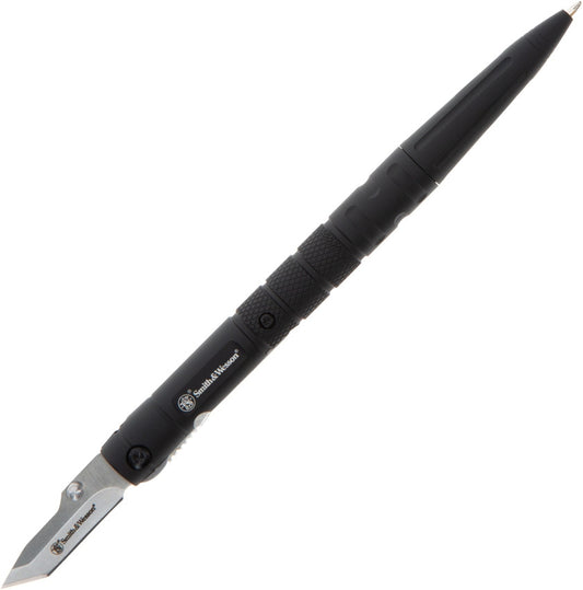 Smith & Wesson Black Aluminium Pen with Folding Knife