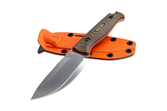 Benchmade 15002-1 Saddle Mountain Skinner 4.20" CPM-S90V Fixed Blade Knife with Boltaron Sheath