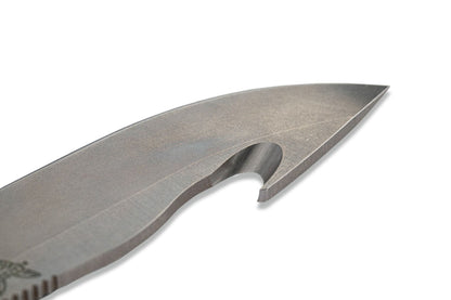 Benchmade 15004 Saddle Mountain Skinner Guthook 4.20" CPM-S30V Fixed Blade Knife with Leather Sheath