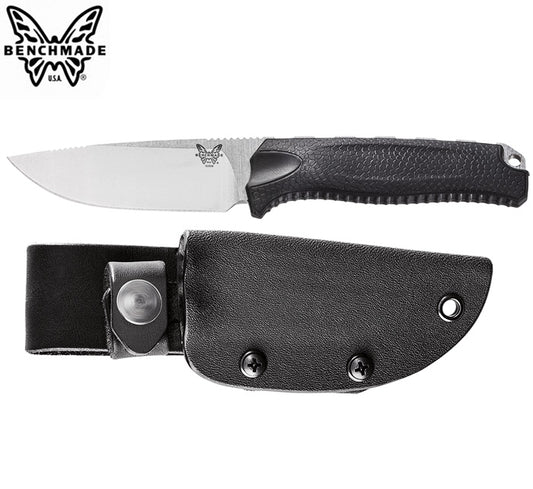 Benchmade 15008-BLK Steep Mountain Hunter 3.5" CPM-S30V Fixed Blade Knife with Santoprene Handle and Kydex Sheath
