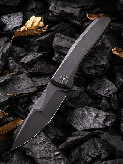 WE Knife Scoppio 3.63" CPM 20CV Black Titanium Folding Knife 923D