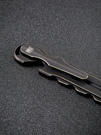 WE Knife Gesila Black Antique Bronze Titanium Prybar A-08A