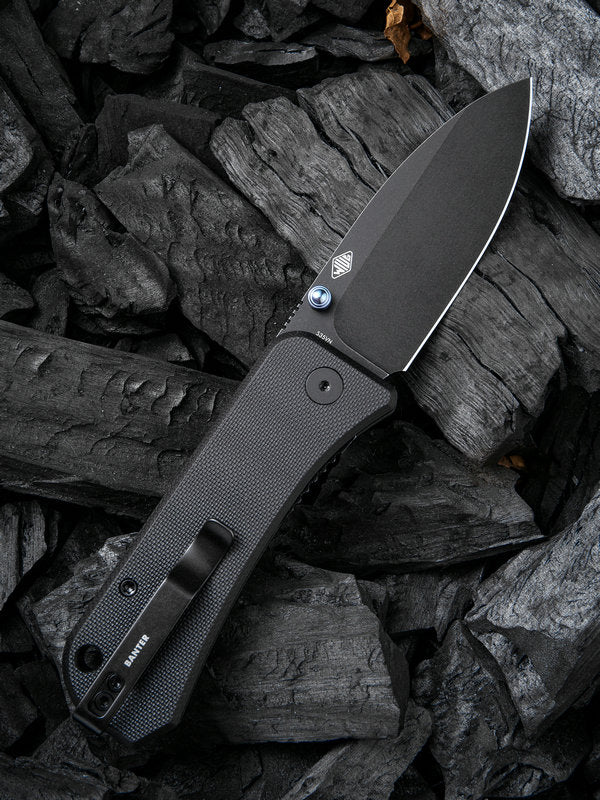 WE Knife Banter 2.9" CPM S35VN Black Stonewash G10 Folding Knife 2004B