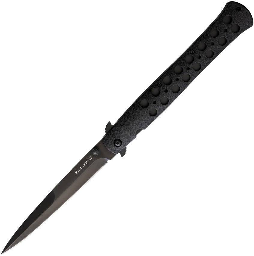 Cold Steel Ti-Lite 6" Black AUS8A Zy-Ex Folding Knife 26SXP-BKBK