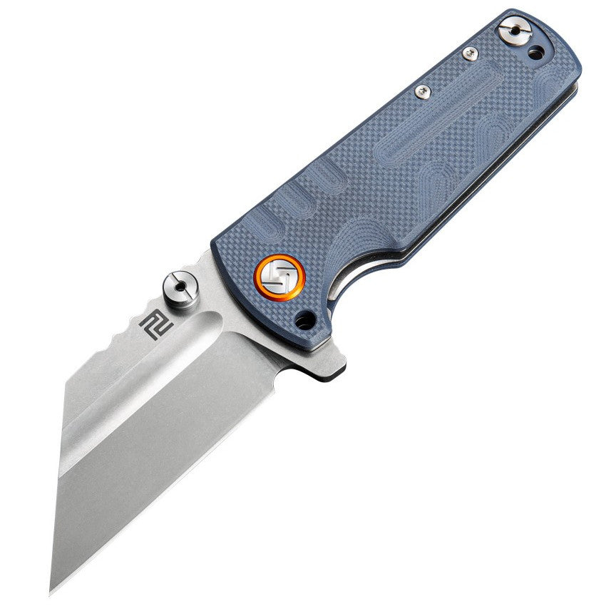 Artisan Proponent Large 3.84" D2 Blue-Gray G10 Folding Knife - Dirk Pinkerton Design