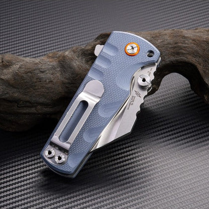 Artisan Proponent Large 3.84" D2 Blue-Gray G10 Folding Knife - Dirk Pinkerton Design