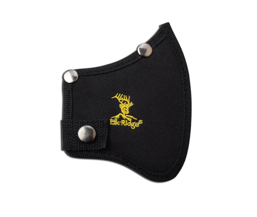 Elk Ridge 10.5" Black Full-Tang Hatchet Axe with Gray Pakkawood Handle