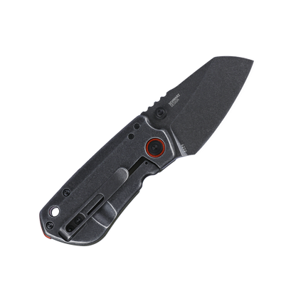 CRKT Overland Compact 2.24" D2 Black Stonewash OD Green G10 Folding Knife - T.J. Schwarz - 6277