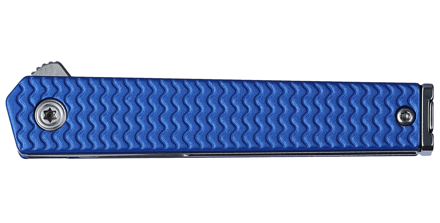 CRKT CEO Microflipper Sheepsfoot 2.21" Sandvik 12C27 IKBS Aluminum Folding Knife - Richard Rogers - 7083