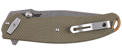 CRKT Butte 3.36" D2 A/O G10 Deadbolt Folding Knife - Lucas Burnley - 2471