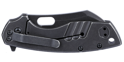 CRKT Pilar Large 2.67" Black Stonewash Folding Knife - Jesper Voxnaes - 5315KS