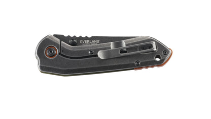 CRKT Overland 3" Black Stonewash OD Green G10 Folding Knife - T.J. Schwarz - 6280