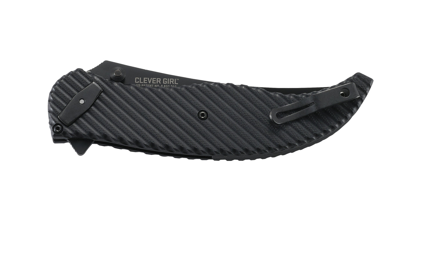 CRKT Clever Girl 4.10" D2 IKBS G10 Deadbolt Folding Knife - Austin McGlaun - 2640