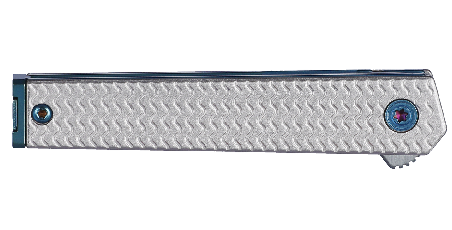 CRKT CEO Microflipper 2.36" Sandvik 12C27 IKBS Aluminum Folding Knife - Richard Rogers - 7081